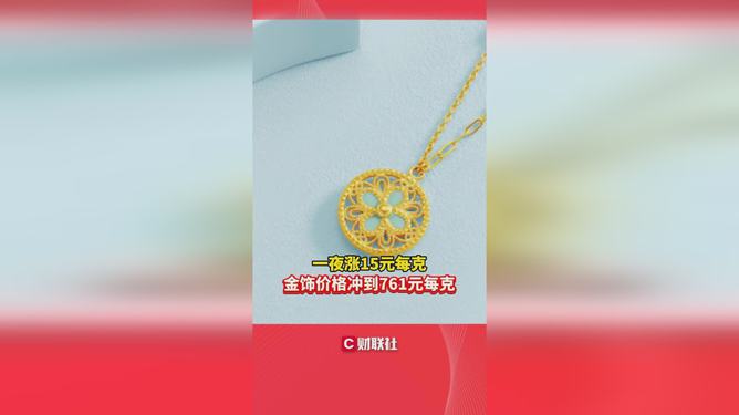金飾價格再次漲破1000元